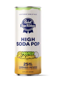 Pabst (PBR) - Mango Coconut - High Soda Pop - 12oz - 25mg