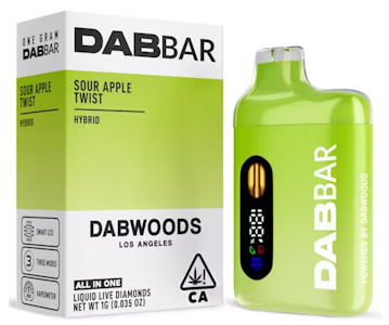Dabwoods - DABWOODS - Sour Apple Twist - Liquid Diamonds - RTU - 1g
