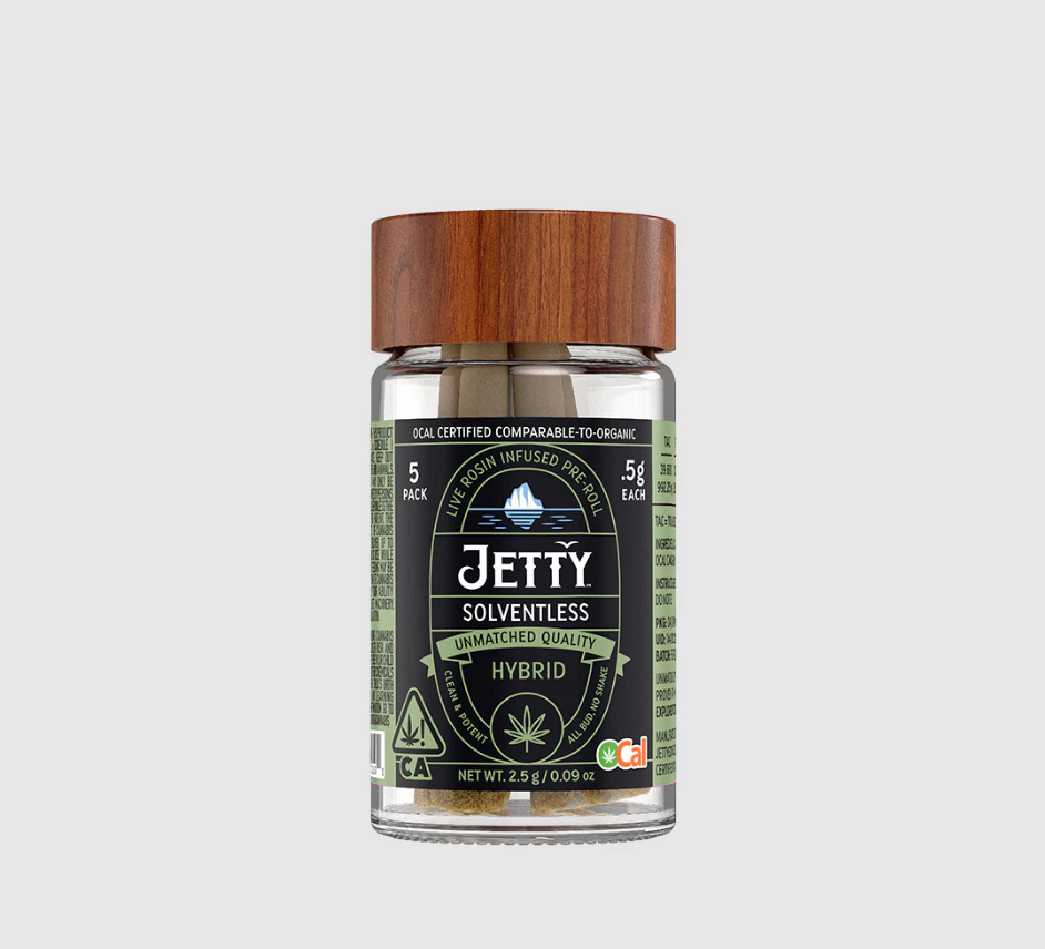 Jetty Extracts - 5pk - Honey Banana x Rainbow Guava (OCal Solventless) - 2.5g (H) - Jetty Main Image