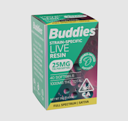 Sativa Live Resin Soft Gels - 40ct (S) - 1000mg - Buddies