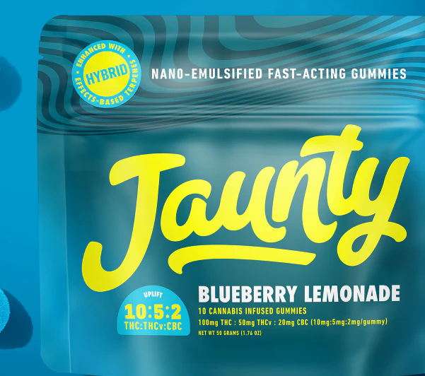 Jaunty - Jaunty | Edible | Gummy - Blueberry Lemonade 2pk | 100mg Main Image