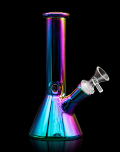 Glass - Colored Medium Beaker Bong