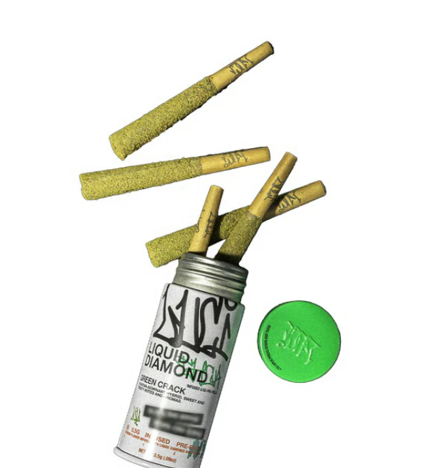 Luci - Luci | Pre-Roll | Liquid Diamond Infused - Green Crack 5pk | 0.5g Main Image