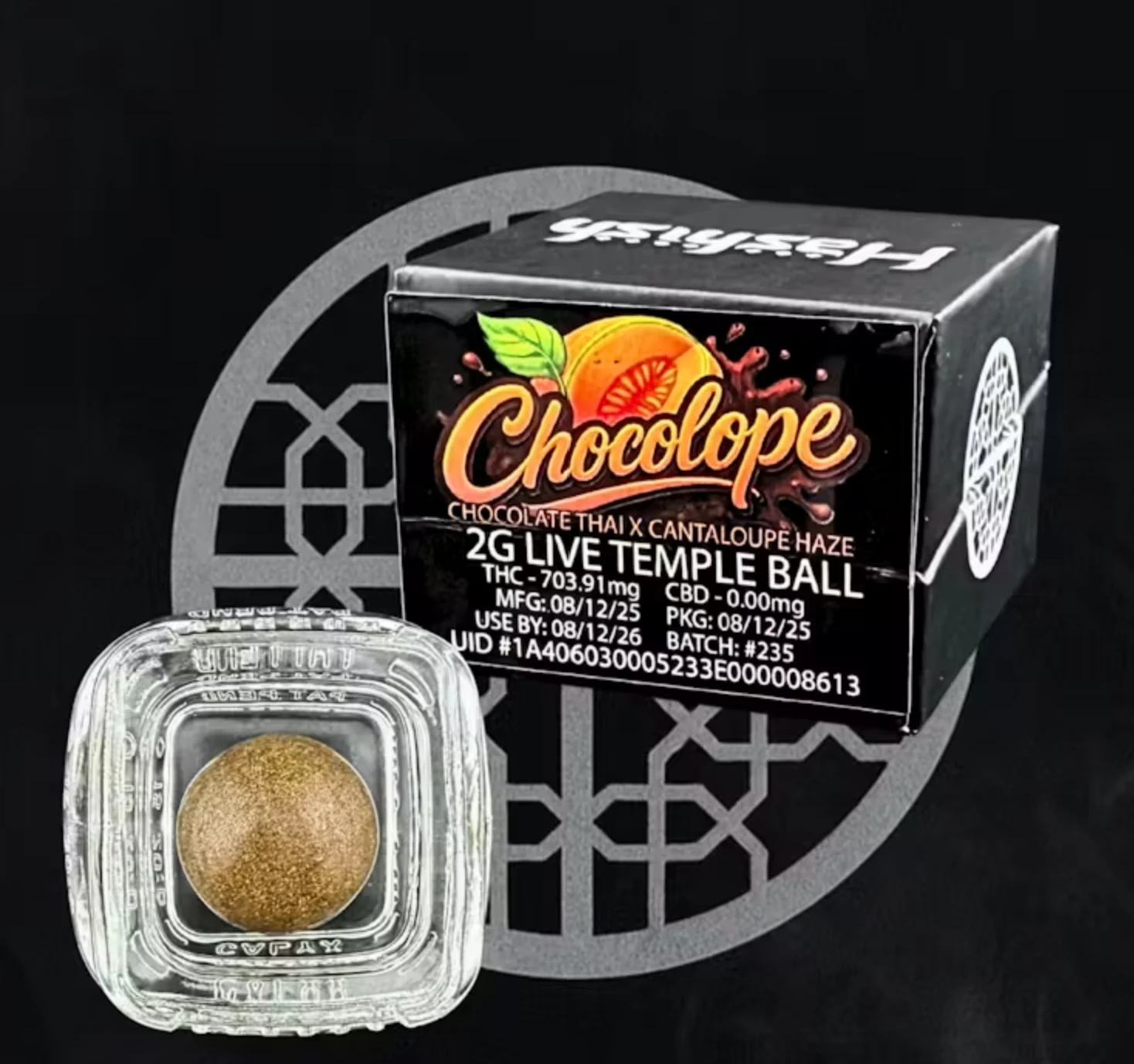 Hashish - HASHISH: Papaya Gushers 2g Live Temple Ball (I) Main Image
