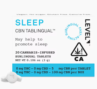 Level - LEVEL 100mg CBN Sleep Tablet 20pk