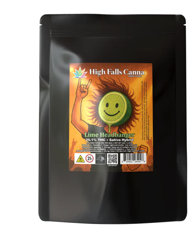 High Falls Canna NY - High Falls Canna | Flower - Lime Headbanger | 14g Main Image