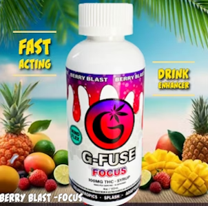 G-Fuse - Beverage Mixer | G-Fuse | Focus Berry Blast | 4oz | 100mg