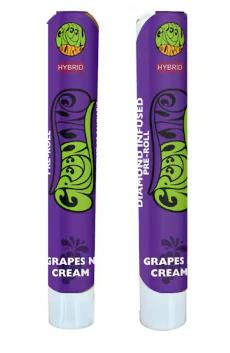 Greenline - [GREENLINE] DIAMOND INFUSED PREROLL - 1G - GRAPES N CREAM (H) Main Image