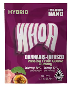 WHOA - Whoa - Passion Fruit Guava - Gummy - 100mg