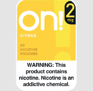 ON! - ON! | 2mg Nicotine Pouches | Citrus