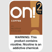 ON! | 2mg Nicotine Pouches | Coffee