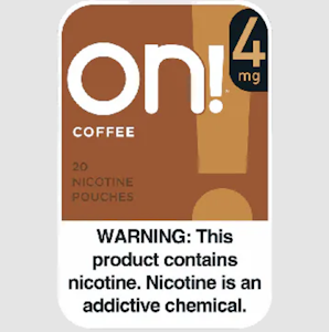 ON! - ON! | 4mg Nicotine Pouches | Coffee