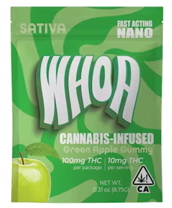WHOA - Whoa - Green Apple - Gummy - 100mg