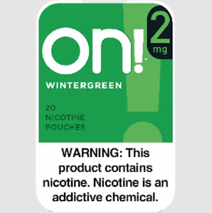ON! - ON! | 2mg Nicotine Pouches | Wintergreen