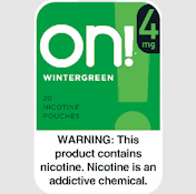 ON! | 4mg Nicotine Pouches | Wintergreen