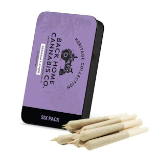 Back Home Cannabis - Northern Lights - 6pk Pre-Rolls