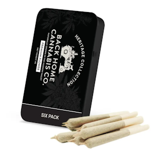 Back Home Cannabis - Jack Herer - 6pk Pre-Rolls