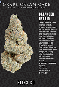 Bliss Co. - Flower | Buds | Bliss Co. | Grape Cream Cake | 3.5g