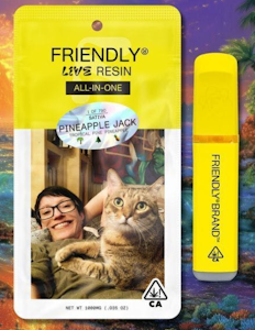 FRIENDLY BRAND - Pineapple Jack 1g Live Resin All In One Cart - Friendly Brand
