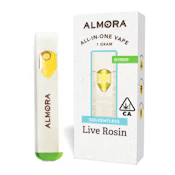 Almora Solventless Live Rosin Bubba Burst OG 1.0g AIO [S]