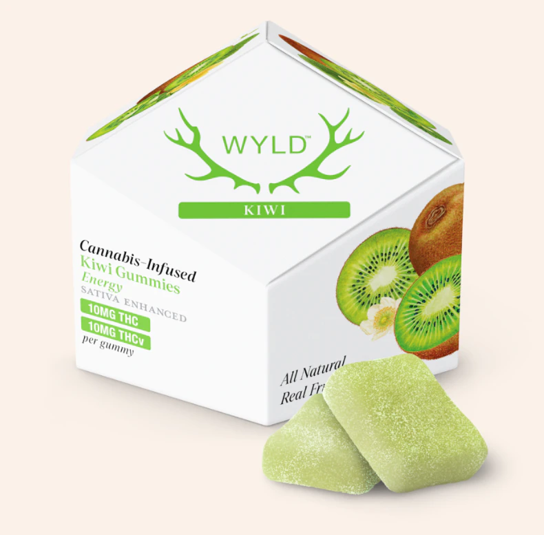 WYLD - Wyld - Kiwi - 1:1 THC:THCV - 100mg - Edible Main Image