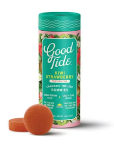 Good Tide - Good Tide - Live Rosin - Kiwi Strawberry - 1:1:1 THC:CBD:CBG - 100mg - Edible