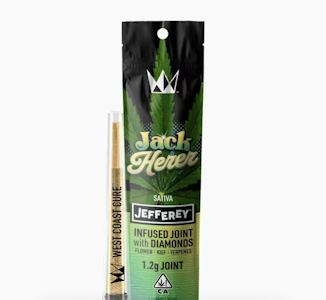 WEST COAST CURE - WEST COAST CURE 1.2G Jack Herer Jefferey Infused Preroll