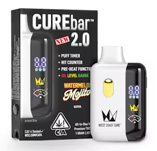 WEST COAST CURE - West Coast Cure - Disposable - CureBar 2.0 - Watermelon Mojito - 1G