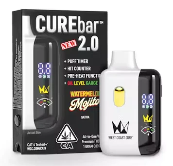West Coast Cure - West Coast Cure - Disposable - CureBar 2.0 - Watermelon Mojito - 1G Main Image
