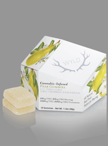 Wyld - Edibles | Wyld | Pear 1:1 CBG | 100mg