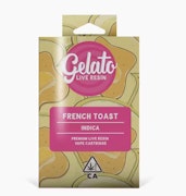 GELATO: French Toast 1g Live Resin Vape Cart (I)