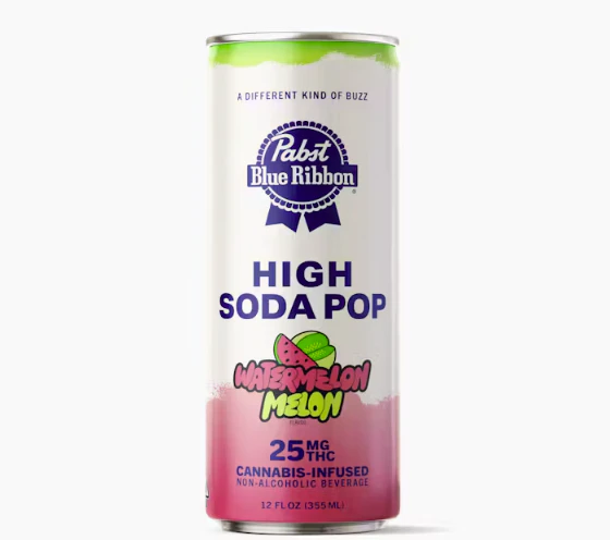 Pabst - [PABST] THC High Soda Pop - 25mg - Watermelon Melon (H) Main Image