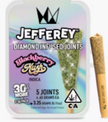 [West Coast Cure] Infused 5 Pack Preroll - 2.5G - Blackberry Kush (I)