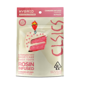CLSICS - CLSICS Rosin 10pk Gummies Sweet Tooth Strawberry Shortcake