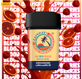 EasyDay - THC 10mg Up & Focus Blood Orange Raspberry - 100mg THC Total - Edibles