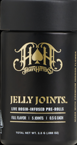 HEAVY HITTERS - [Heavy Hitters] Rosin Jelly Infused Preroll 5 Pack - 2.5g - Dragon Fruit x Tropicana Cookies (H)