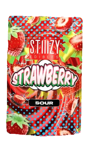 STIIIZY - STIIIZY | SOUR STRAWBERRY - 10PK | EDIBLE | 100MG Main Image