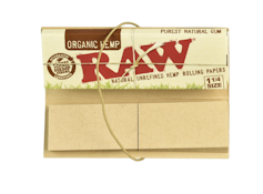 RAW Connoisseur Organic Hemp Rolling Papers & Tips | 1 1/4