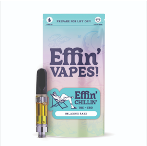 EFFIN EDIBLES - Chillin' Relaxing Razz 7:1 THC:CBD 1g Cartridge