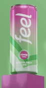 FEEL SELTZER | DRAGONFRUIT LIME | 10MG THC + 30MG CAFFEINE| ADULT-USE