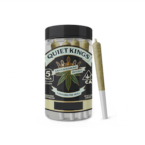 Quiet Kings - Quiet Kings - Blueberry Pancake - Sauce & Diamond Infused - Preroll - 5pk - 2.5g