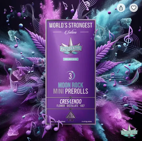 Presidential - Crescendo | 1.5g | 3pack Moon Rock Mini Pre Rolls | Presidential Main Image