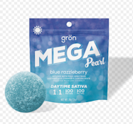 Edibles | Gron | Mega | Blue Razzleberry | (100mg CBG:100mg THC) [10pk]