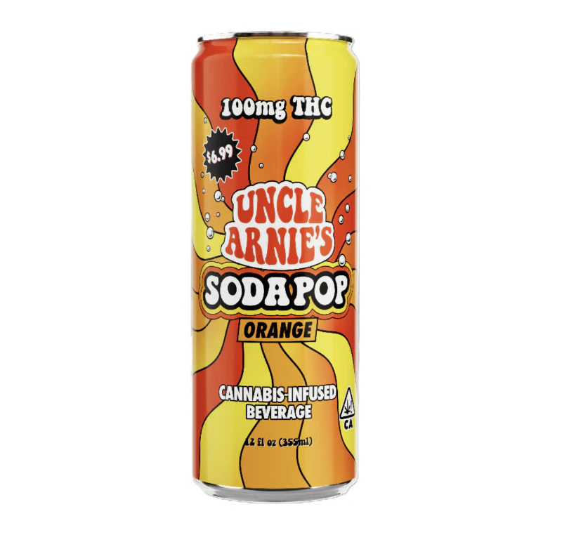Uncle Arnies - Uncle Arnie's - Hybrid - Orange Soda - Infused Beverage - (100mg) Main Image