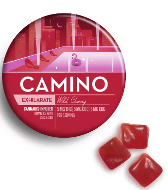 Camino - [Camino] Gummies - 100mg -  Wild Cherry 'Exhilarate' (THC/CBC/CBG) Main Image