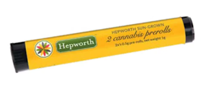 Hepworth - Orange Tree x White Runtz - 23.68% THC - 0.5g x 2pk - Prerolls