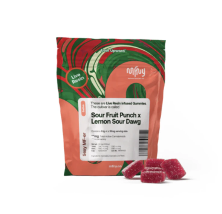 MFNY - Sour Fruit Punch x Lemon Sour Dawg Live Resin Gummies | 10pack Main Image