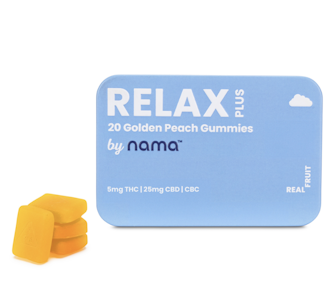Nama | Relax Golden Peach 5:1 CBD Gummies | 20pk/100mg