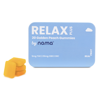 Nama - Nama | Relax Golden Peach 5:1 CBD Gummies | 20pk/100mg