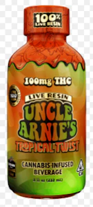 UNCLE ARNIE'S - Uncle Arnies Beverage - Tropical Twist - 8oz - Live Resin - 100mg